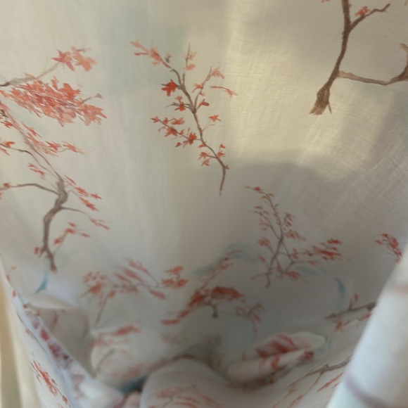 LCDA La Costa Del Algodōn En Plein Air Lingerie Long Floral Dress Size Medium - Picture 13 of 16